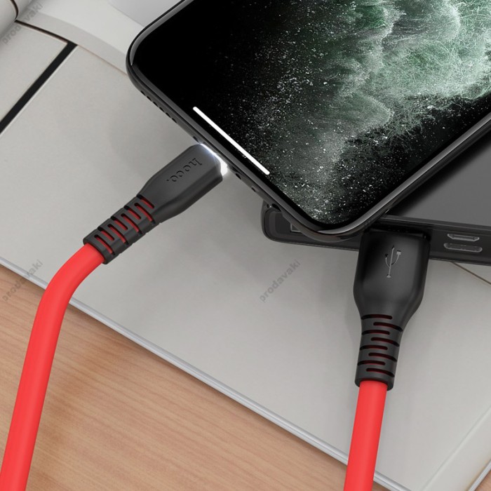 Кабель USB на Lightning X44 Soft silicone для заряджання та передачі даних