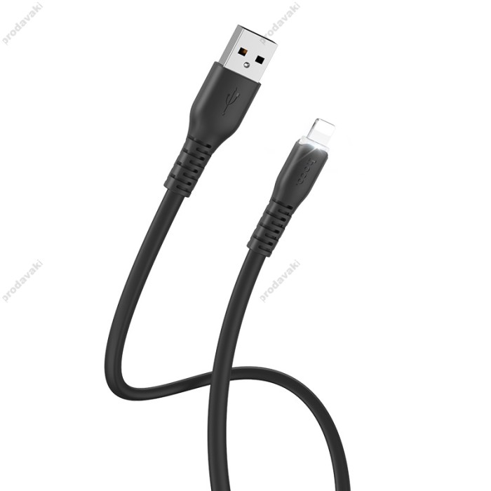 Кабель USB на Lightning X44 Soft silicone для заряджання та передачі даних