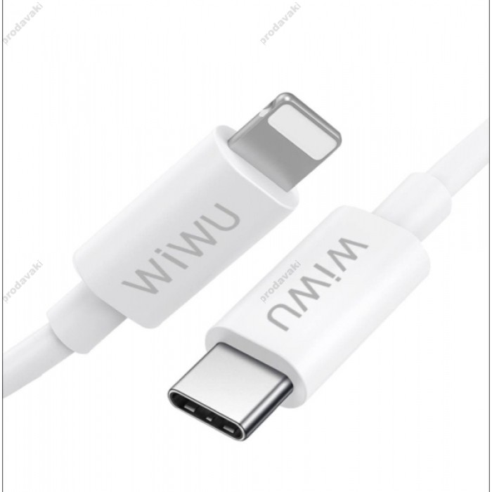 PD кабель WiWU G90 Type-C to Lightning PD20W 1.2m White