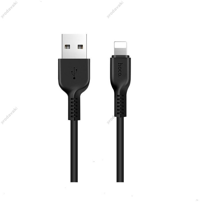 Кабель USB Hoco X20 lightning Flash 2m чорний