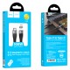 PD Кабель HOCO U99 Vortex 100W magnetic Cable для Type-C до Type-C 100W/5А/1m. Black