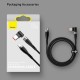 Кабель Baseus Zinc Magnetic Lenovo Laptop Cable Type-C to DC Square Port 100W 2m Black CATXC-U01