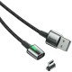 Кабель USB Baseus Lightning Zinc Magnetic 2.4A 1m чорний