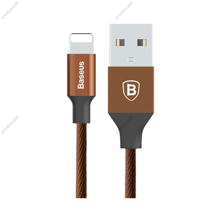 Кабель USB Baseus Yiven Lightning Cable 2A 1.2m коричневий