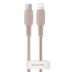 Кабель USB Baseus Colorful Type-C to lightning 18W 1.2m dreen рожевий