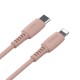 Кабель USB Baseus Colorful Type-C to lightning 18W 1.2m dreen рожевий