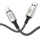 Кабель HOCO X66 Howdy Charging Data Cable for Micro 1m. Gray