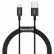 USB кабель Baseus Superior Series Fast Charging Data Cable USB to Lightning 2.4A 2m Black CALYS-C01