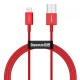 USB кабель Baseus Superior Series Fast Charging Data Cable USB to Lightning 2.4A 2m Red CALYS-C09