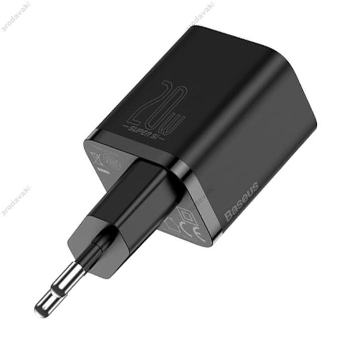 Мережевий зарядний пристрій Baseus Super Si Quick Charger 20W Black CCSUP-B01