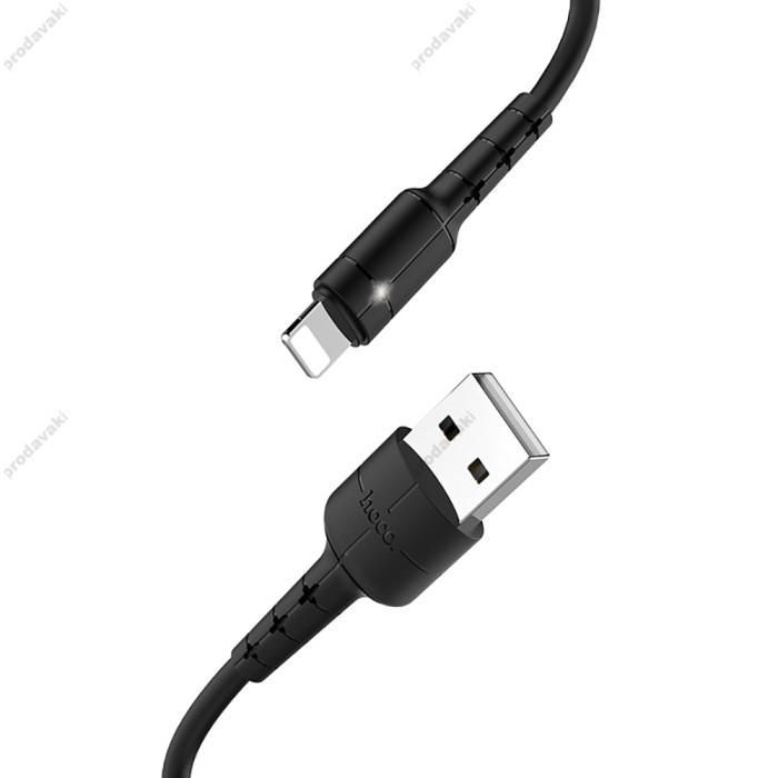 Кабель USB Hoco X30 Star Lightning 2.0A 1.2 m чорний