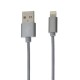 Кабель USB Hoco X2 Lighting 1m сірий