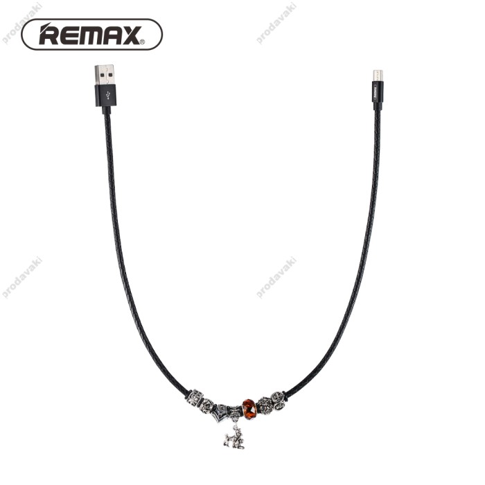 Кабель USB Remax Jewellery microUSB RC-058m хрест/чорний