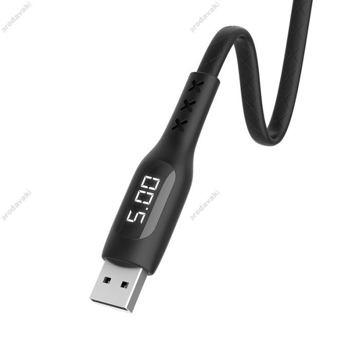 Кабель USB на Lightning S6 Sentinel для заряджання та передачі даних з таймером