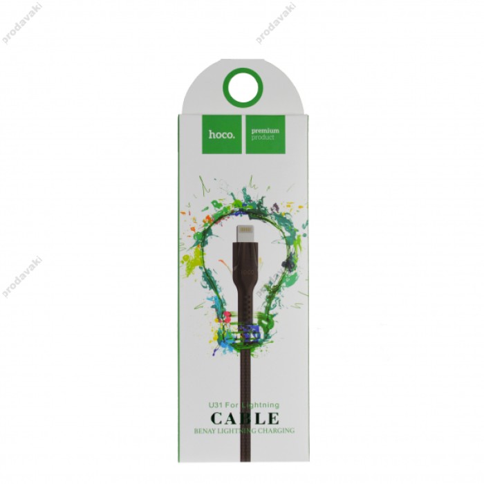 Кабель HOCO U31 Benay Lightning Cable 2,4 A/1m. Black