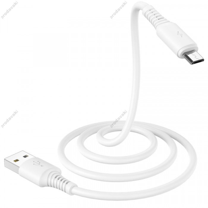 Кабель BOROFONE BX47 Coolway для Micro 2.4A/1m white