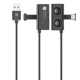 Кабель USB Baseus Suction Cup Lighting 2.4A 1m чорний