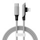 Кабель USB Baseus Colorful Elbow Type-C to lightning 18W 1.2m фіолетовий
