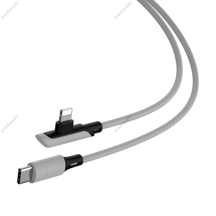 Кабель USB Baseus Colorful Elbow Type-C to lightning 18W 1.2m фіолетовий