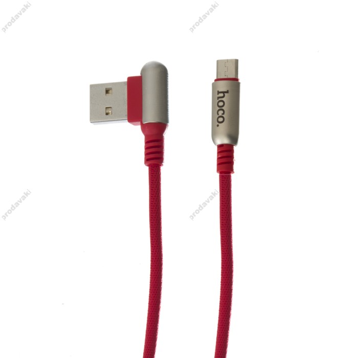 Кабель USB Hoco U17 Capsule microUSB 1.2m червоний