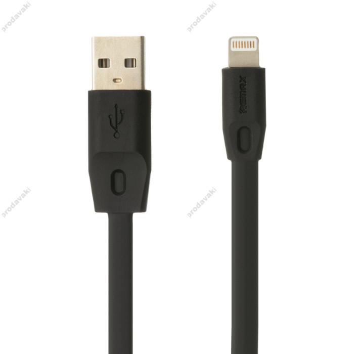 Кабель USB Remax RC-001i Full Speed lightning 1m чорний