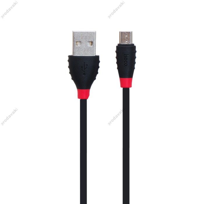 Кабель USB Hoco X27 Excellent microUSB 2.4A 1,2m чорний