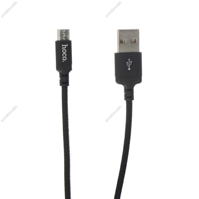Кабель USB Hoco X14 Times Speed microUSB 1m чорний