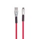 Кабель USB Hoco U48 Superior microUSB 2.4A 1.2m червоний