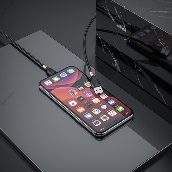 Кабель USB на Lightning U92 Gold collar заряджання та передача даних