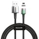 Кабель USD Baseus Lightning Zinc Magnetic 1.5A 2m чорний