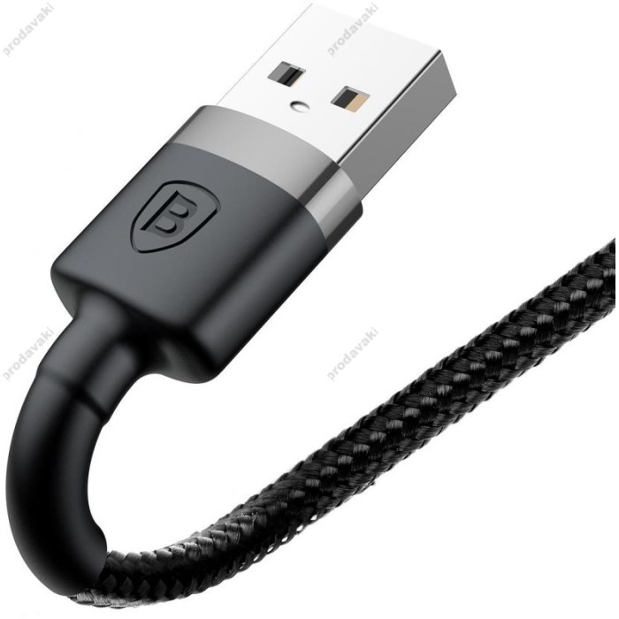 Кабель USB Baseus Kevlar Micro-USB Cable 2A 1.5M Gray/Black (CALKLF-CG1)