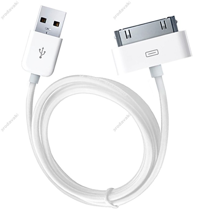 Кабель USB для iPhone 4 білий (OEM)
