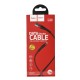Кабель USB Hoco U39 Slender Lightning 2.4A 1.2m чорний/червоний