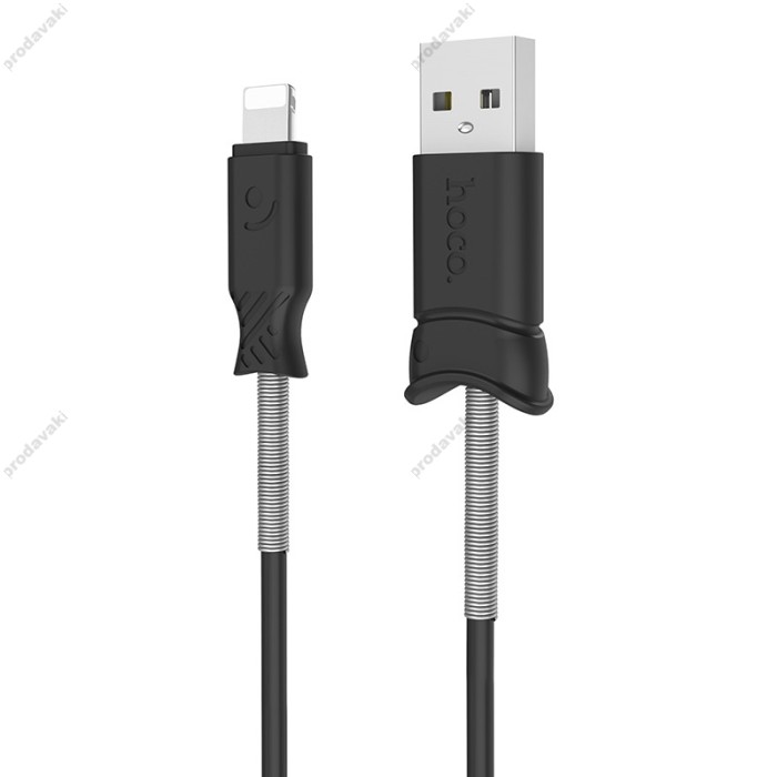 Кабель USB Hoco X24 Lightning 1m чорний