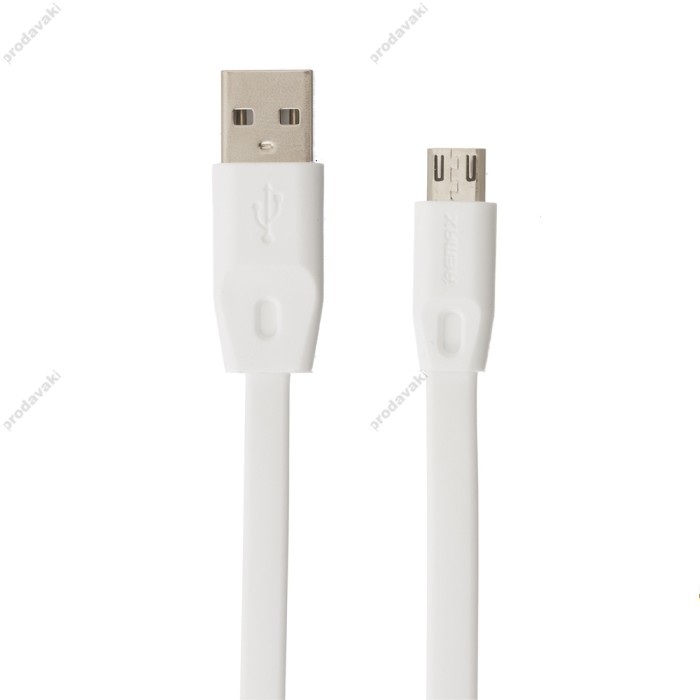 Кабель Remax RC-001m Full Speed microUSB 1m білий