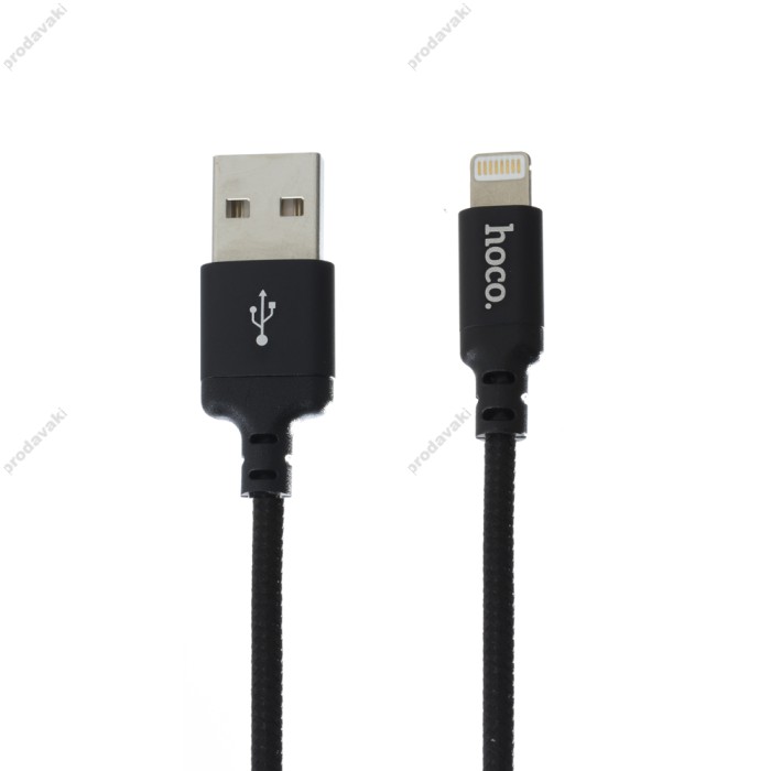Кабель USB Hoco X14 lightning Times Speed 2m чорний