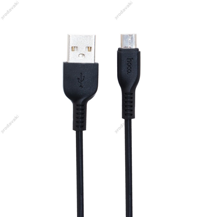 Кабель USB Hoco X20 microUSB 2m чорний
