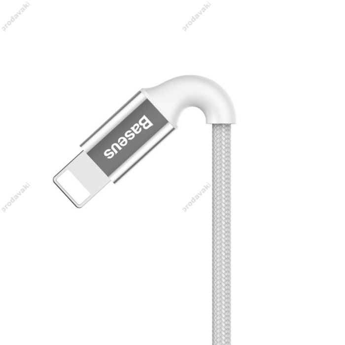 Кабель USB Baseus Shining Lightning Cable 2A 1m сріблястий