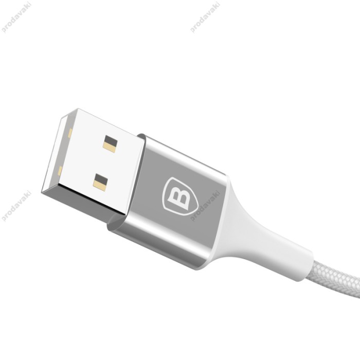 Кабель USB Baseus Shining Lightning Cable 2A 1m сріблястий