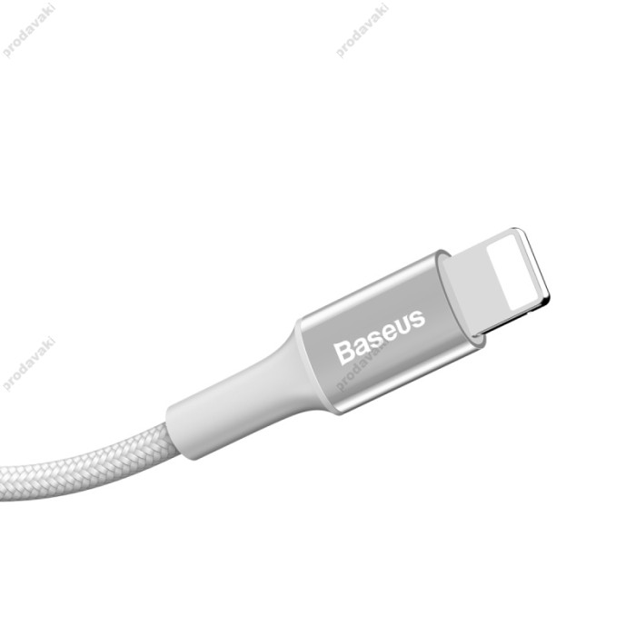 Кабель USB Baseus Shining Lightning Cable 2A 1m сріблястий