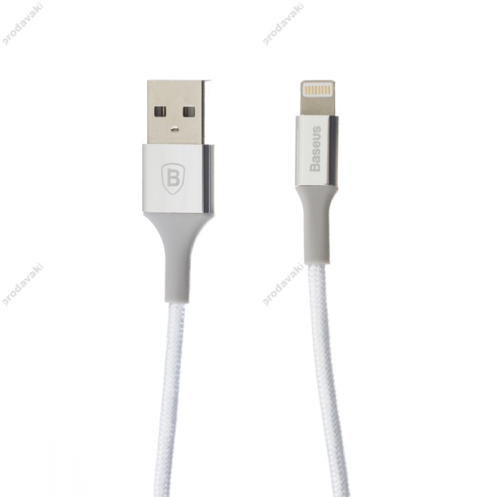 Кабель USB Baseus Shining Lightning Cable 2A 1m сріблястий