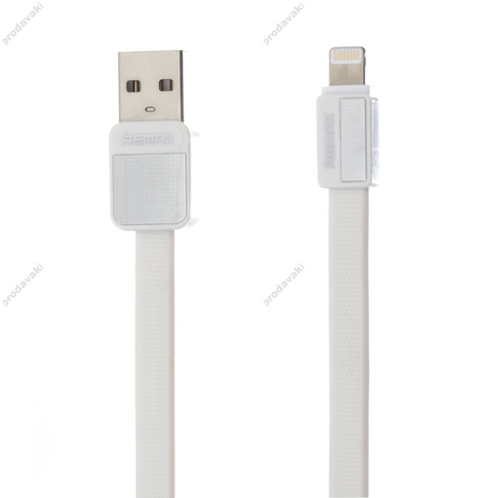 Кабель USB Remax RC-044i lightning Platinum Metal 1m білий