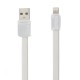 Кабель USB Remax RC-044i lightning Platinum Metal 1m білий