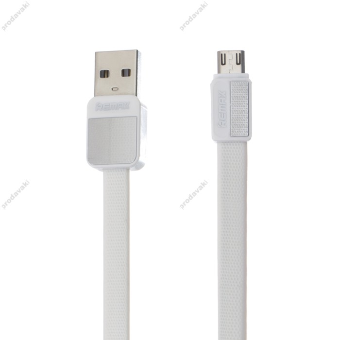Кабель USB Remax RC-044 Platinum Metal microUSB 1m білий