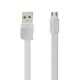 Кабель USB Remax RC-044 Platinum Metal microUSB 1m білий