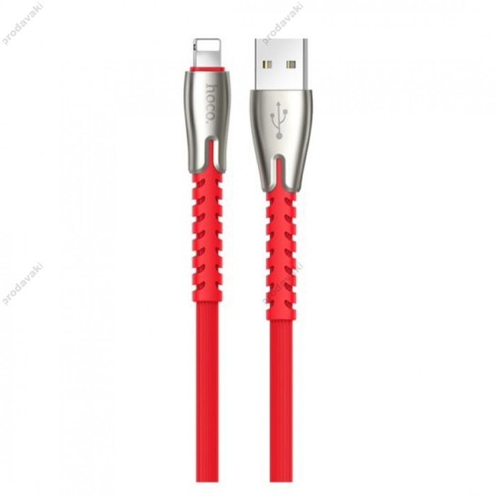 кабель USB Hoco U58 Core Lightning 1.2m червоний