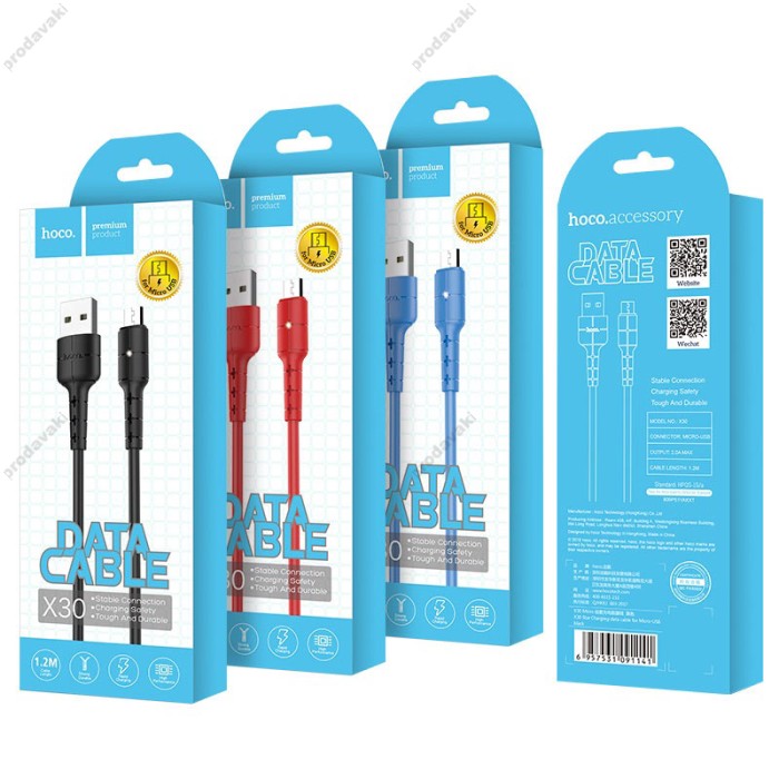 Кабель USB на Micro-USB X30 Star зарядка передача даних