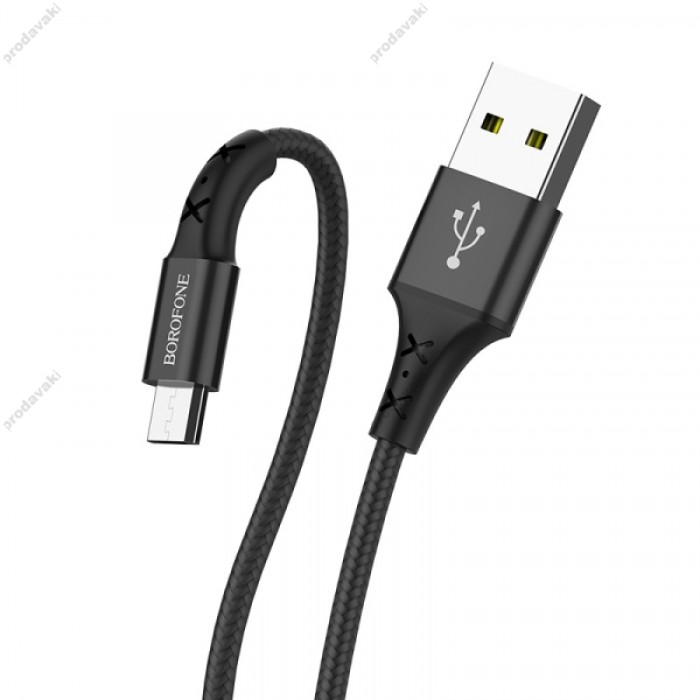 Кабель BOROFONE BX20 Enjoy для Micro 2A/1m black