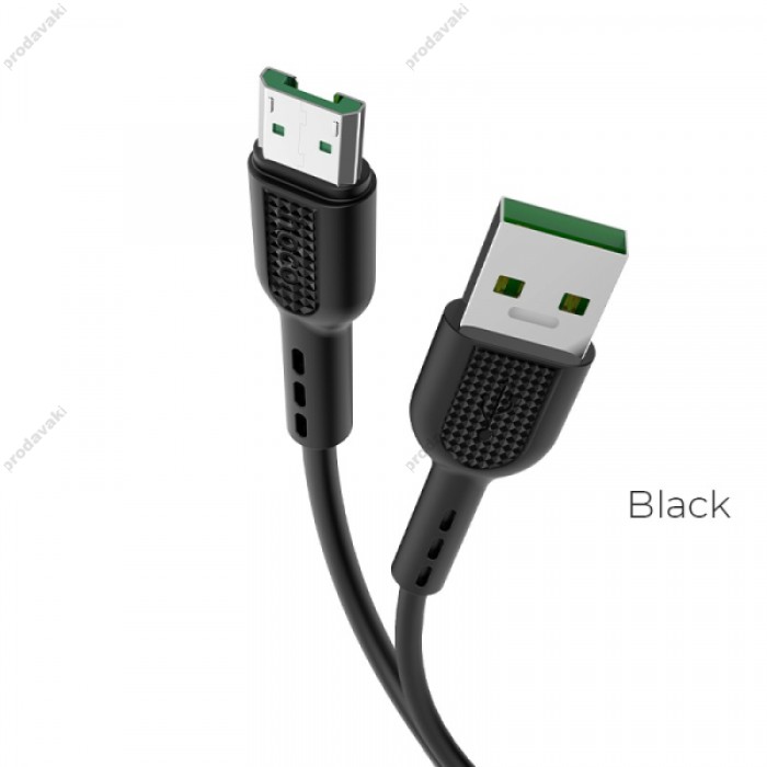 Кабель Hoco X33 Surge Cable для Micro 4A/1m. Black