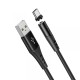 Кабель HOCO X60 Honorific silicon MAGNETIC charging для Type-C 2A/1m. Black
